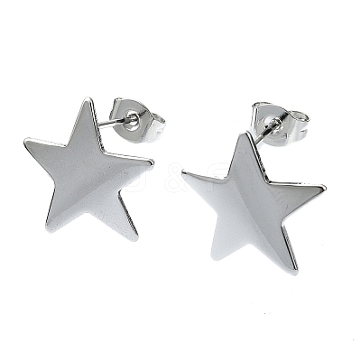 Tarnish Resistant 201 Stainless Steel Stud Earrings EJEW-K270-08P-1