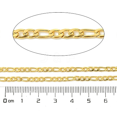 10M Ion Plating(IP) 304 Stainless Steel Figaro Chains CHS-G035-02E-G-1