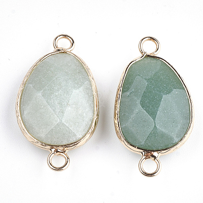 Natural Green Aventurine Links connectors X-G-S344-02F-1