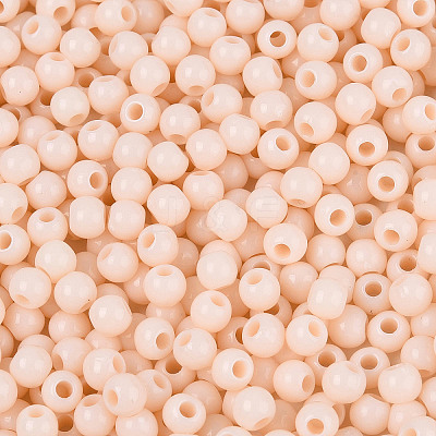Opaque Acrylic Beads SACR-A007-01A-03-1