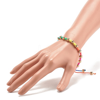 Synthetic Hematite Beaded Bracelet BJEW-JB07796-1