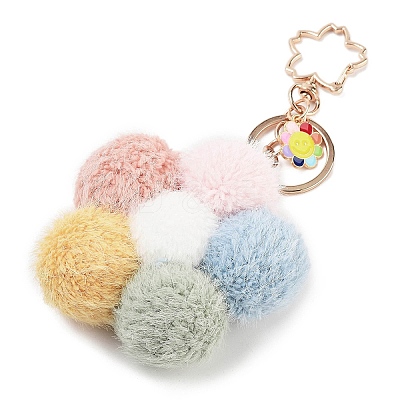 Flower Plush Pendant Keychain KEYC-F039-01-1