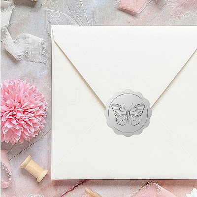 34 Sheets Silver Foil Embossed PET Picture Sticker DIY-WH0528-020-1