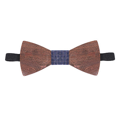 1Pc Wood Bow Ties for Bridegroom AJEW-CA0004-59B-1