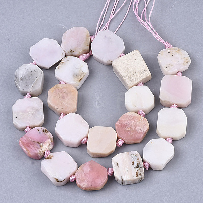 Natural Pink Opal Beads Strands X-G-N326-08-1