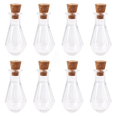 10Pcs Clear Glass Wishing Bottles AJEW-TA0002-85E-1
