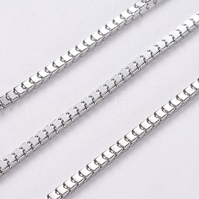 Tarnish Resistant 304 Stainless Steel Venetian Chains/Box Chains CHS-F005-09P-1