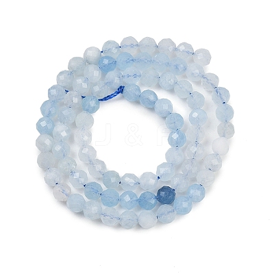 Natural Aquamarine Beads Strands G-L625-C02-5mm-1