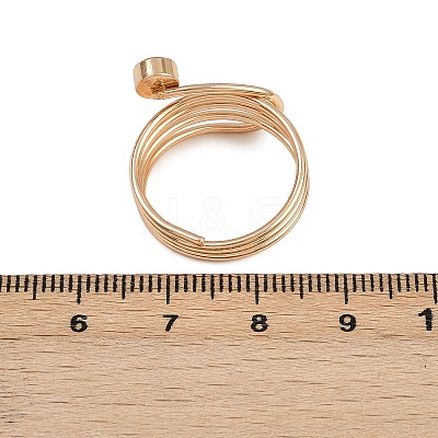 8Pcs Brass Rhinestone Finger Cuff Rings Set RJEW-P157-01G-1