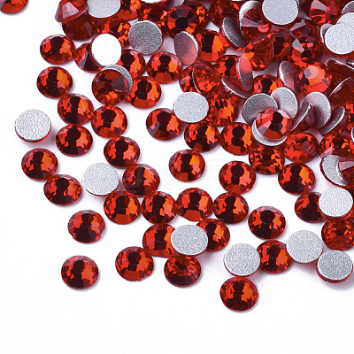 Glass Flat Back Rhinestone Cabochons RGLA-S002-20SS-25-1