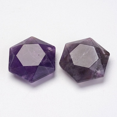 Natural Amethyst Pendants X-G-P264-02-1
