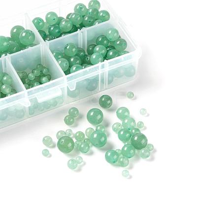 340Pcs 4 Sizes Natural Green Aventurine Beads G-LS0001-23-1