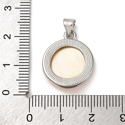 Natural Yellow Shell Carved Moth Pendants KK-D537-04P-01-1