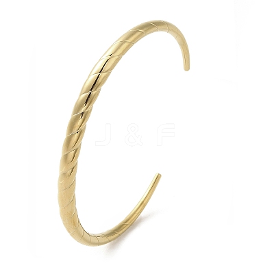 304 Stainless Steel Open Cuff Bangles BJEW-K241-02G-G-1