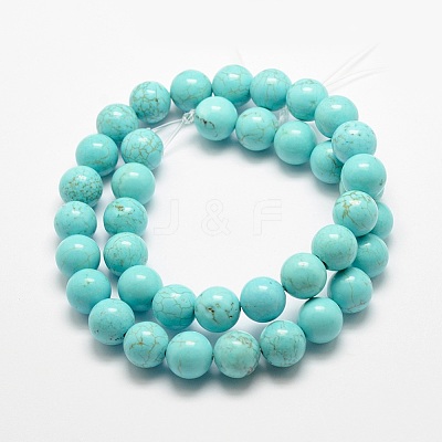 Natural Howlite Beads Strands X-G-E384-01-8mm-1
