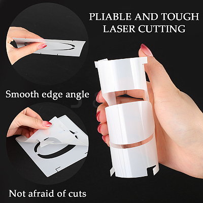 PET Plastic Hollow Out Drawing Painting Stencils Templates Sets DIY-WH0453-97A-1