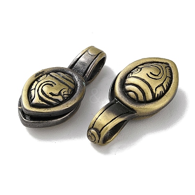 Tibetan Style Brass Pendants KK-M284-45AB-1