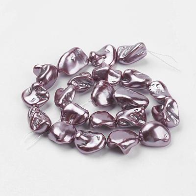 Shell Pearl Beads Strands BSHE-K010-08D-1