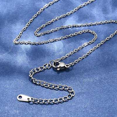 Tarnish Resistant 304 Stainless Steel Necklaces NJEW-E080-10P-1