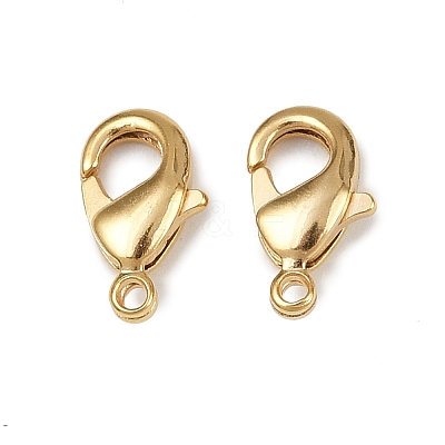 Brass Lobster Claw Clasps KK-901-G01-1