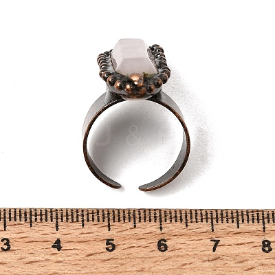 Natural Gemstone Cuff Open Rings GG-CBAB410-01-1