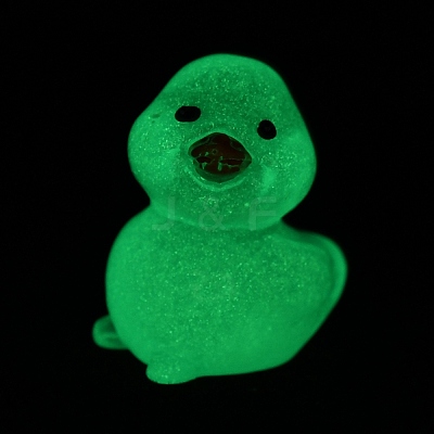 Duck Luminous Resin Display Ornaments DJEW-TAC0004-01A-05-1