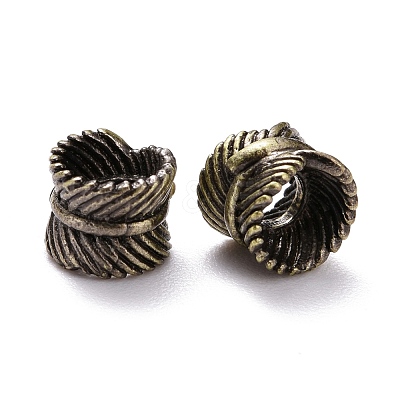 Tibetan Style Brass Beads X-KK-P214-12BAB-1