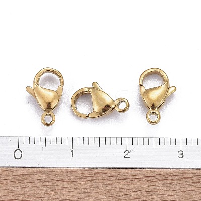 Ion Plating(IP) 316L Surgical Stainless Steel Lobster Claw Clasps X-STAS-H353-C-02G-A-1