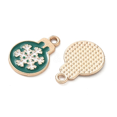 Alloy Enamel Pendants ENAM-D306-01G-1