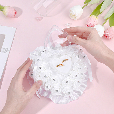 PE Foam Flower Ring Holder Pillow AJEW-WH20816-224A-1