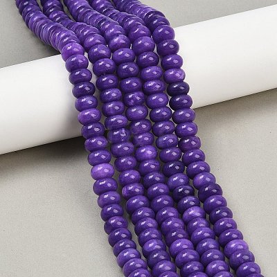 Dyed Natural White Jade Beads Strands G-G107-A24-01-1