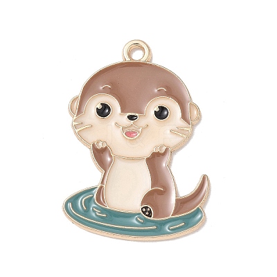 Alloy Enamel Pendants ENAM-C027-01E-01-1