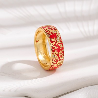 Brass Micro Pave Cubic Zirconia Finger Rings FS-WGFDCA6-02-1
