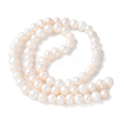 Natural Cultured Freshwater Pearl Beads Strands PEAR-I007-07O-10C-1