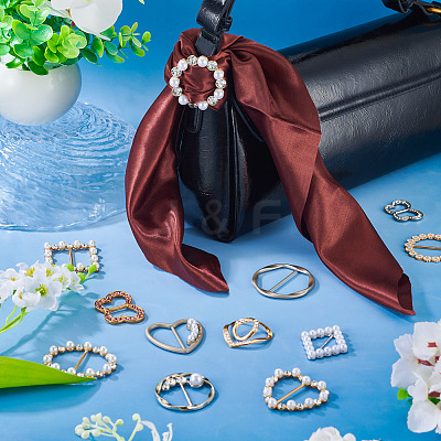 12Pcs 12 Styles Alloy Buckles AJEW-TA0003-44-1