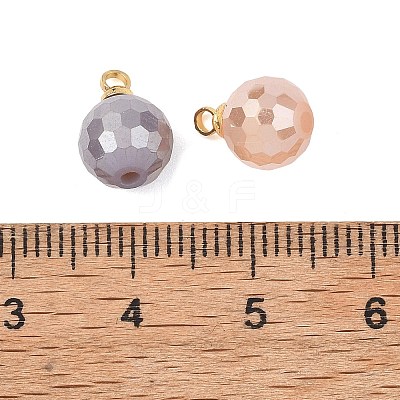 Electroplate Glass Pendants PALLOY-JF05532-01-1