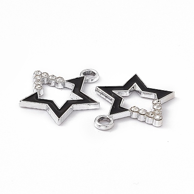 Alloy Rhinestone Pendants PALLOY-P287-09P-02-1