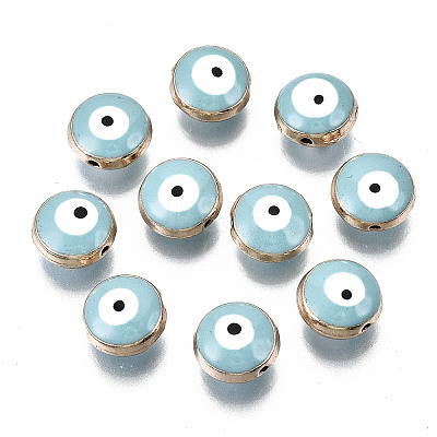 Alloy Enamel Beads ENAM-WH0047-14I-10mm-1