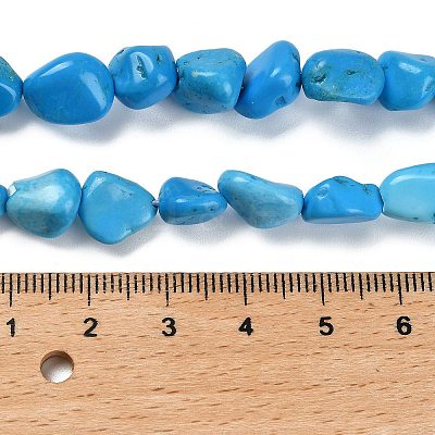 Natural Howlite Beads Strands G-P497-01E-37-1