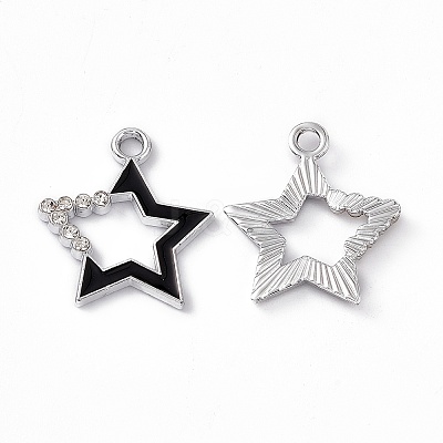 Alloy Rhinestone Pendants PALLOY-P287-09P-02-1