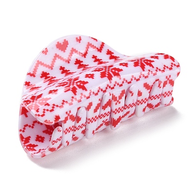 Christmas Theme PVC Claw Hair Clips LS-PHAR-C001-01A-1