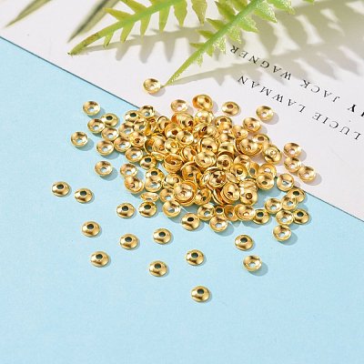 Brass Tiny Bead Cones X-KK-O043-04G-1