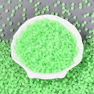 6/0 Transparent Inside Colours Glass Seed Beads SEED-N008-08T-1