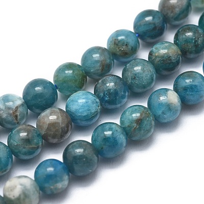 Natural Apatite Beads Strands G-I254-08B-1