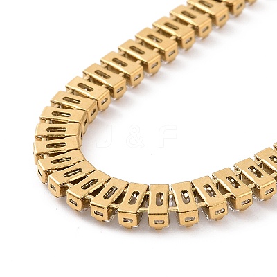 Clear Cubic Zirconia Tennis Necklace NJEW-E038-02G-1