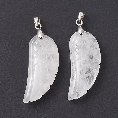Natural Quartz Crystal Pendants G-I314-01P-05-1