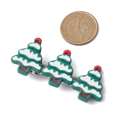 Christmas Theme Resin Alligator Hair Clips PHAR-JH00113-1