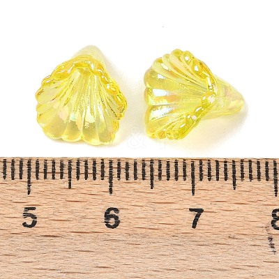 Transparent Acrylic Bead Caps OACR-G054-03E-1