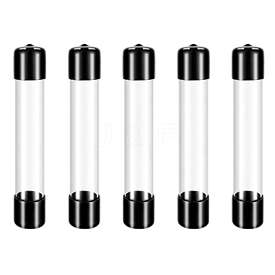 5Pcs PVC Plastic Transparent Storage Tube FIND-GA0008-68B-1