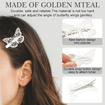 12Pcs 2 Styles Iron Alligator Hair Clips for Women Girls PHAR-SP0001-28B-1